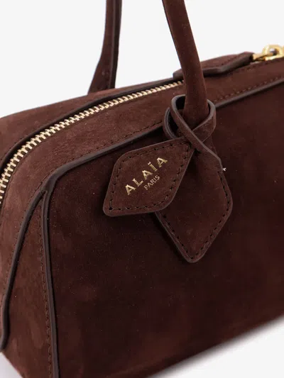 Alaïa Alaia Women Teckel Medium Suede Shoulder Bag