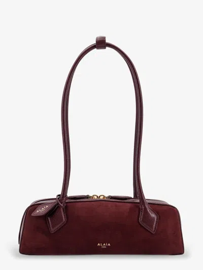 Alaïa Alaia Women Teckel Small Suede Shoulder Bag