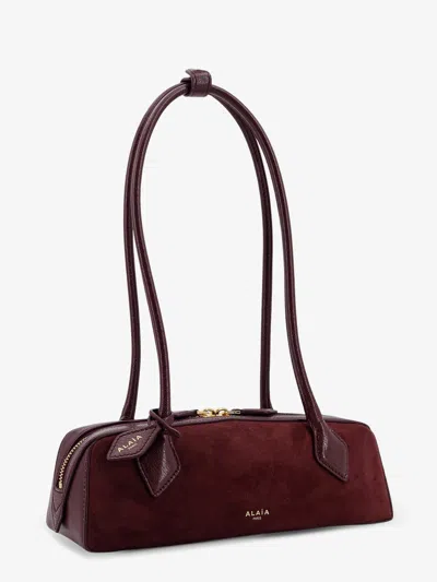 Alaïa Alaia Women Teckel Small Suede Shoulder Bag