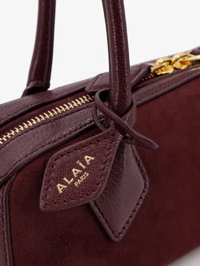 Alaïa Alaia Women Teckel Small Suede Shoulder Bag