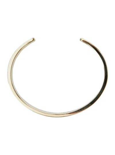 Alexander Mcqueen Black Bracelet With Skull Embellishment In Brass Woman In Black