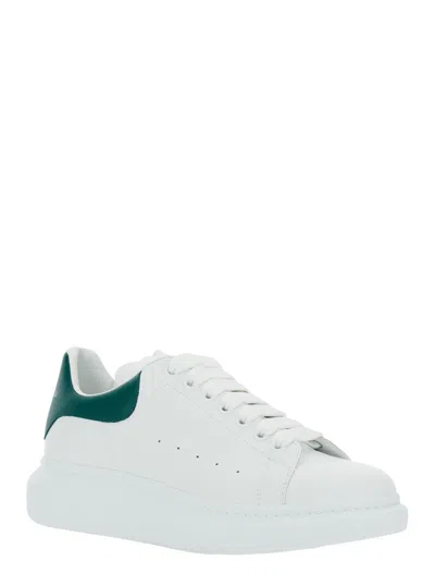 Alexander Mcqueen Suede Upper Sneakers With Oversized Rubber Sole In White