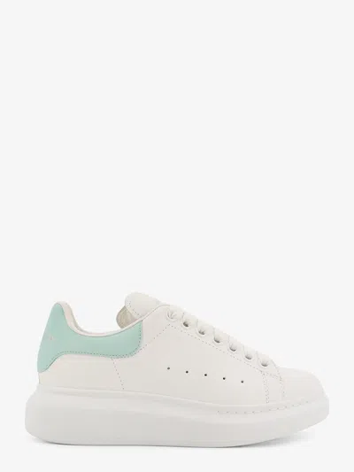 Alexander Mcqueen Leather Sneakers With Thick Sole And Perforated Design