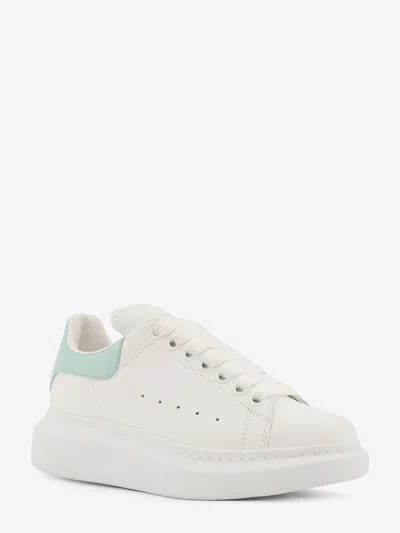 Alexander Mcqueen Leather Sneakers With Thick Sole And Perforated Design
