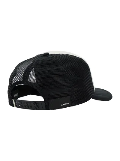 Amiri Black Baseball Cap With Logo Lettering On The Front And Mehs Panels In Cotton Man In Black