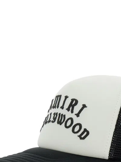 Amiri Black Baseball Cap With Logo Lettering On The Front And Mehs Panels In Cotton Man In Black
