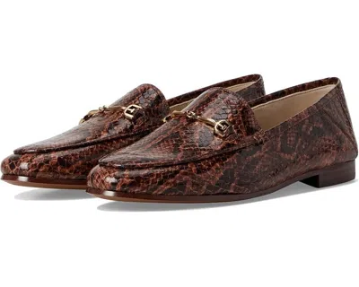 Sam Edelman Loraine Bit Loafer Stable Brown Python Leather In Brown