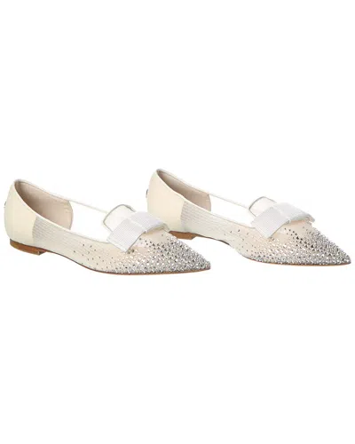 Jimmy Choo Gala Mesh Flat (authentic Pre-loved) In Neutral