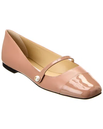 Jimmy Choo Ballerinas Nappa Leather Button Accent In Neutral