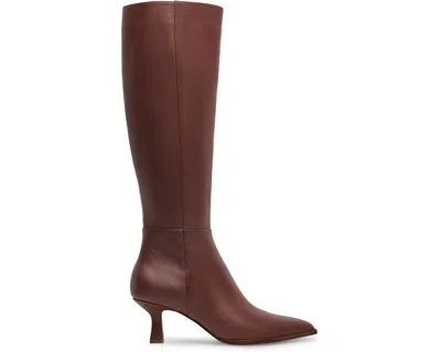 Dolce Vita Auggie Boots Womens 9.5 Brown Leather Pointed Toe Kitten Heel Khd2045 In Brown