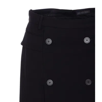 Balenciaga Skirts With Belt Loops And Front Pockets In Black
