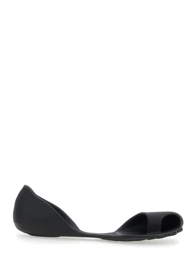 Balenciaga Anatomical Zero Rubber Slippers In Black