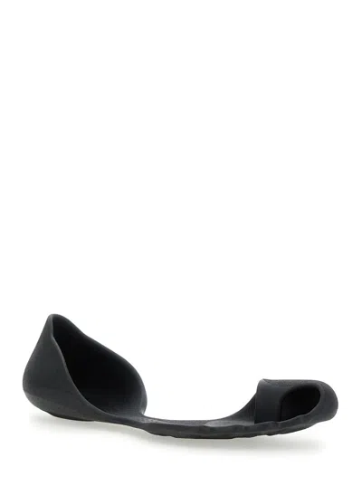 Balenciaga Anatomical Zero Rubber Slippers In Black