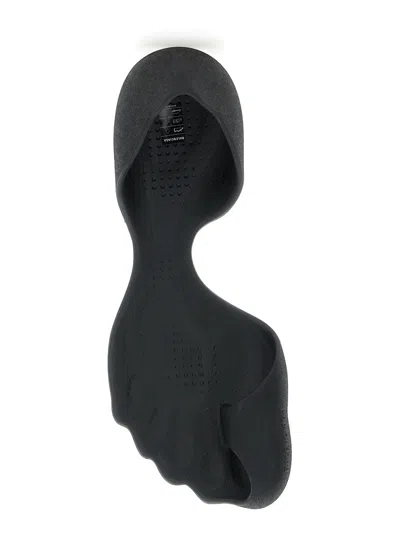 Balenciaga Anatomical Zero Rubber Slippers In Black