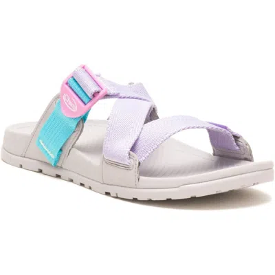 Chaco Lowdown Jch109368 Slide Women's 8 Purple Rose Aqua Slip-on Sandals Khd1745