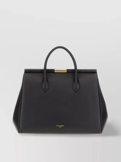 Dolce & Gabbana Sicily Tote Bag In Black