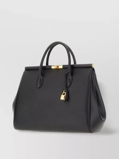 Dolce & Gabbana Sicily Tote Bag In Black