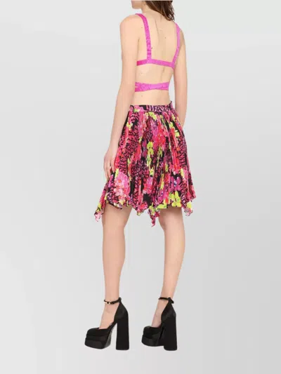 Versace Medusa Bikini Top In Purple