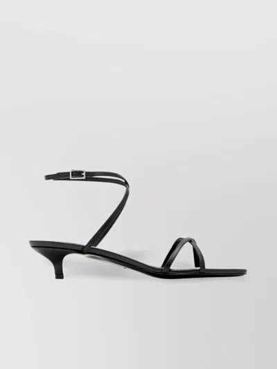 Totême 35mm Leather Crossover Sandals In Blue