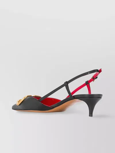 Valentino Vlogo Signature Pointed Toe Slingback Pumps In Multi