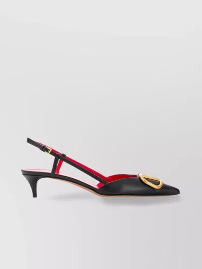 Valentino Vlogo Signature Pointed Toe Slingback Pumps In Multi