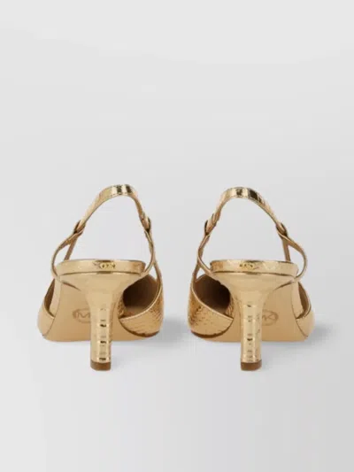 Michael Kors Textured Mid Heel Slingback Pumps