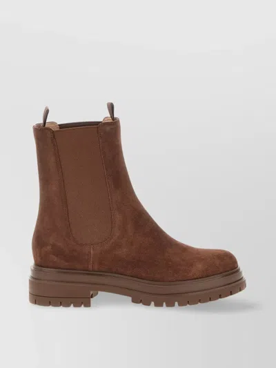 Gianvito Rossi Chester Chelsea Boots In Brown