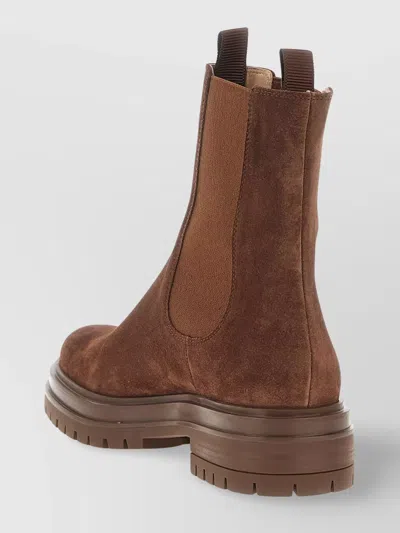 Gianvito Rossi Chester Chelsea Boots In Brown