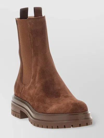 Gianvito Rossi Chester Chelsea Boots In Brown
