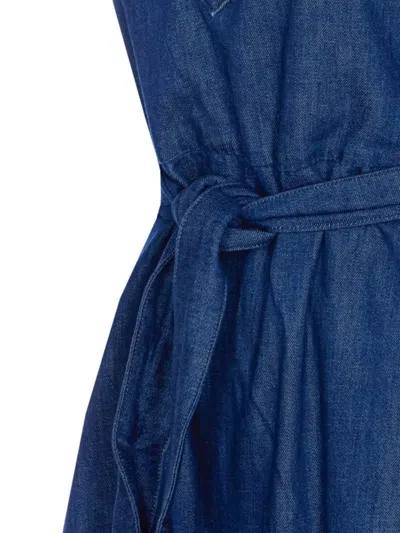 Apc A.p.c. "annelie" Dress In Blue