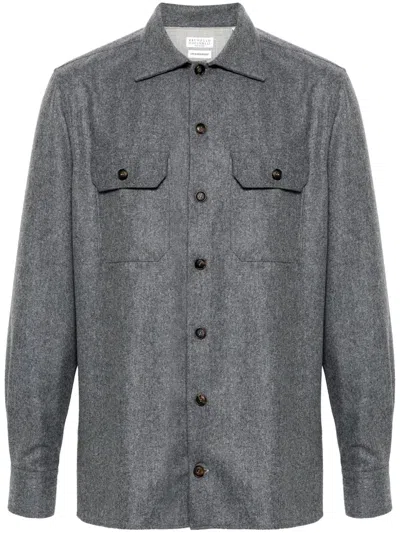 Brunello Cucinelli Wool Shirt Long Sleeves