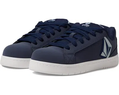 Volcom Wide Width Stone Composite Toe Work Sneaker In Blue