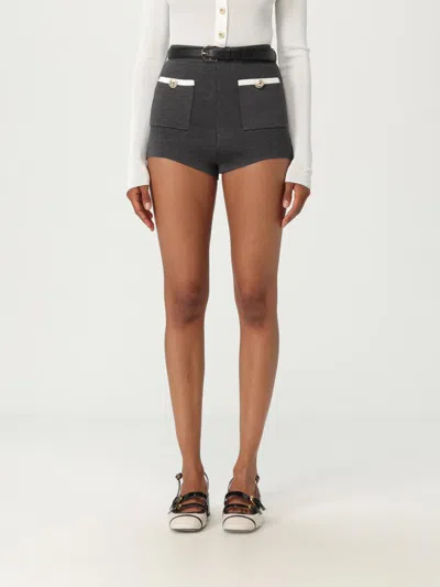 Self-portrait High-waisted Tailored Shorts With Contrasting Pockets In Black