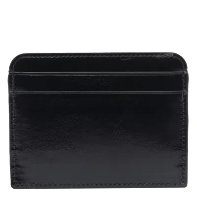 Chloé Chloe Leather Card Holder In Black