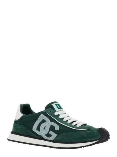 Dolce & Gabbana "dg Cushion" Sneaker In Green