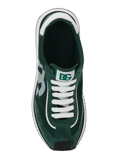 Dolce & Gabbana "dg Cushion" Sneaker In Green