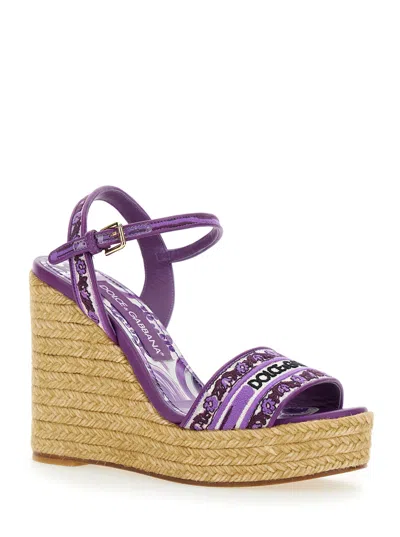 Dolce & Gabbana Sandals In Purple