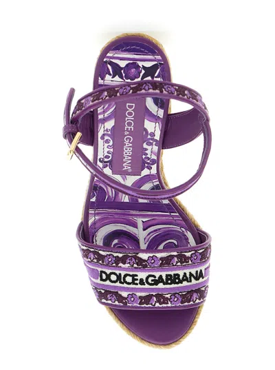 Dolce & Gabbana Sandals In Purple