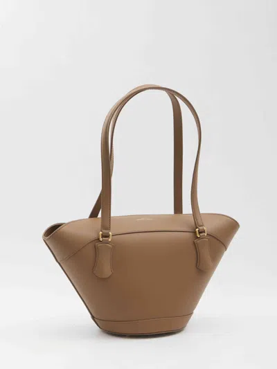 Dolce & Gabbana Brown Shoulder Bag With Two Top Handles And Buckle Closure On The Front In Brown