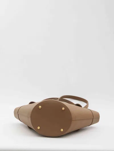 Dolce & Gabbana Brown Shoulder Bag With Two Top Handles And Buckle Closure On The Front In Brown