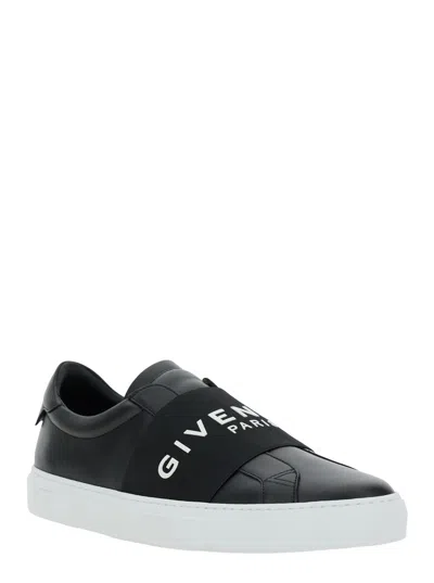 Givenchy Leather Sneakers In Black