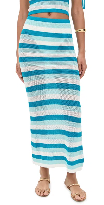 Seven Wonders Hazel Midi Skirt Blue Multi In Blue