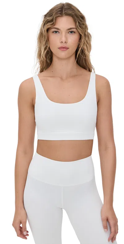 Splits59 Airweight Ribbed Bra In White