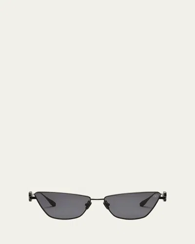 Valentino V-logo Titanium Cat-eye Sunglasses In Gold