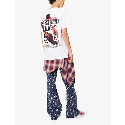 Summer Of Sound Mens White Great Rapper Alive Crewneck Cotton T-shirt Xl