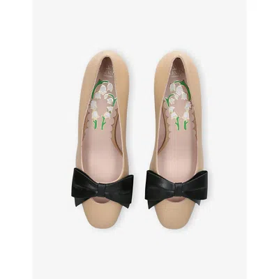 Valentino Garavani Bowow 45 Bow-embellished Leather Pumps In Multi