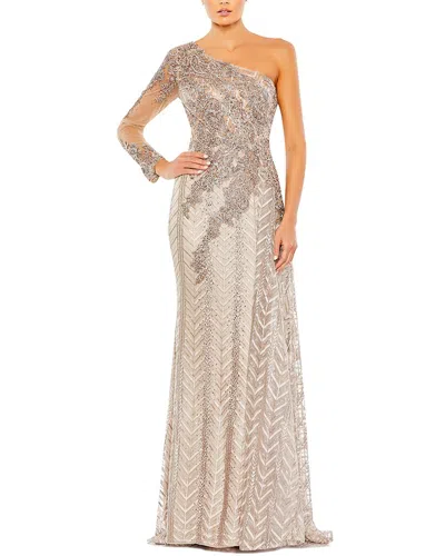 Mac Duggal Embellished One Shoulder A Line Gown