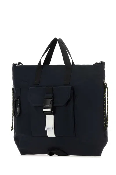 Apc A.p.c. Men Trek Tote Bag In Blue