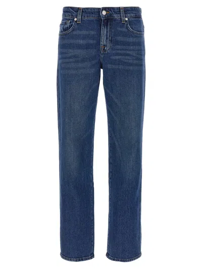 7 For All Mankind Calie Ankle Straight Leg Jeans In Multi