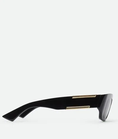Bottega Veneta Dash Rectangular Sunglasses In Black